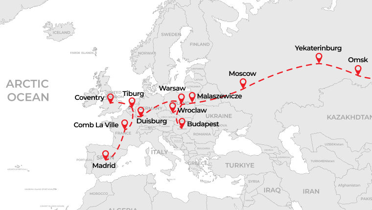 TSR Route (시베리아 횡단철도)